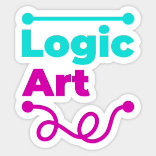 Logic vs Art Sticker